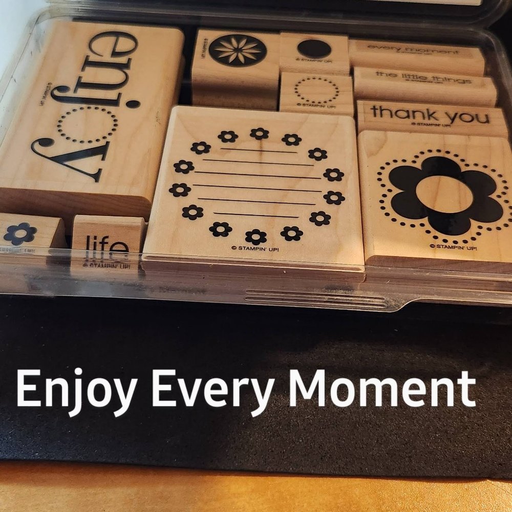 Stampin up Retired Enjoy Every Moment Stamp Set